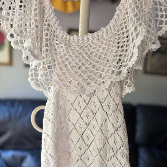 Beachcomber Crochet Top - Boho Beach Cover Up Festival Style - Picture 1 of 8